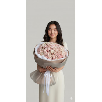 Букет из пионовидных роз N51